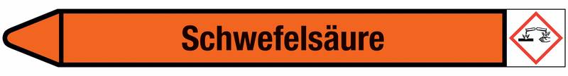 Rohrmarkierer mit Gefahrenpiktogramm - Orange-0