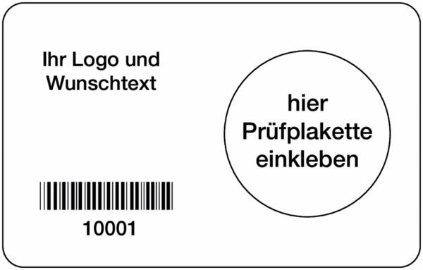 Grundplaketten - 3 x 5 cm, PVC-Folie, Für innen