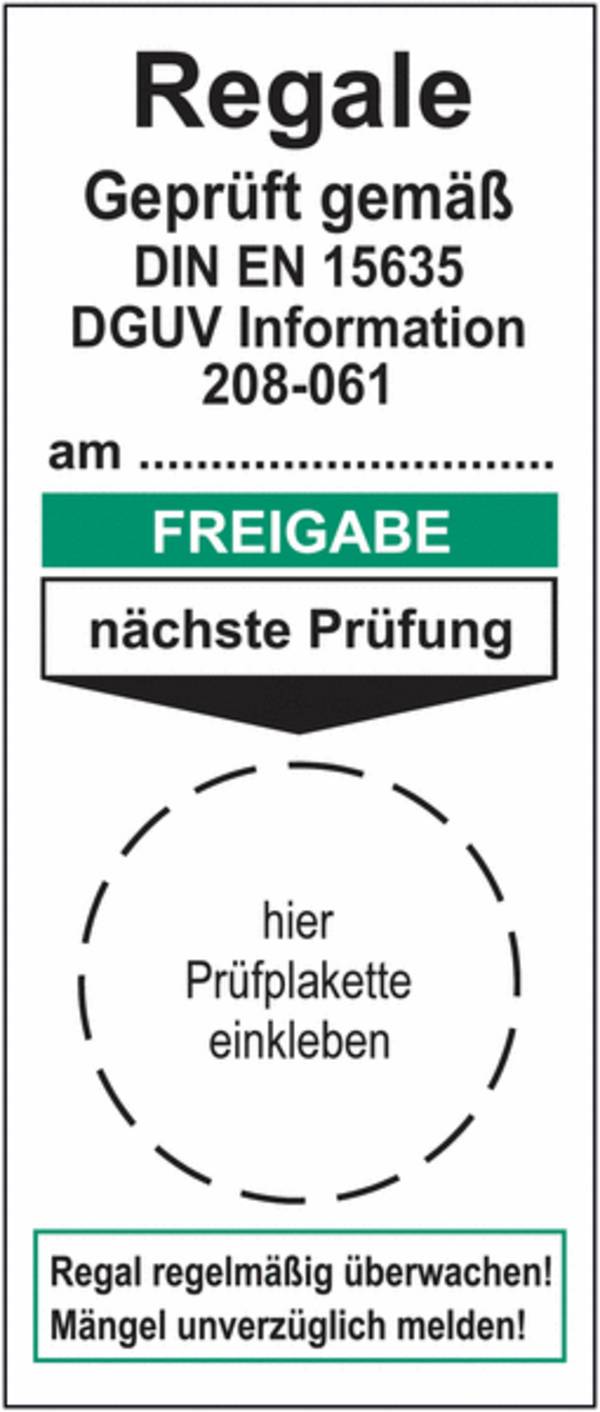 Grundplaketten - Grün/Weiß, 95 x 40 mm, -40 °C