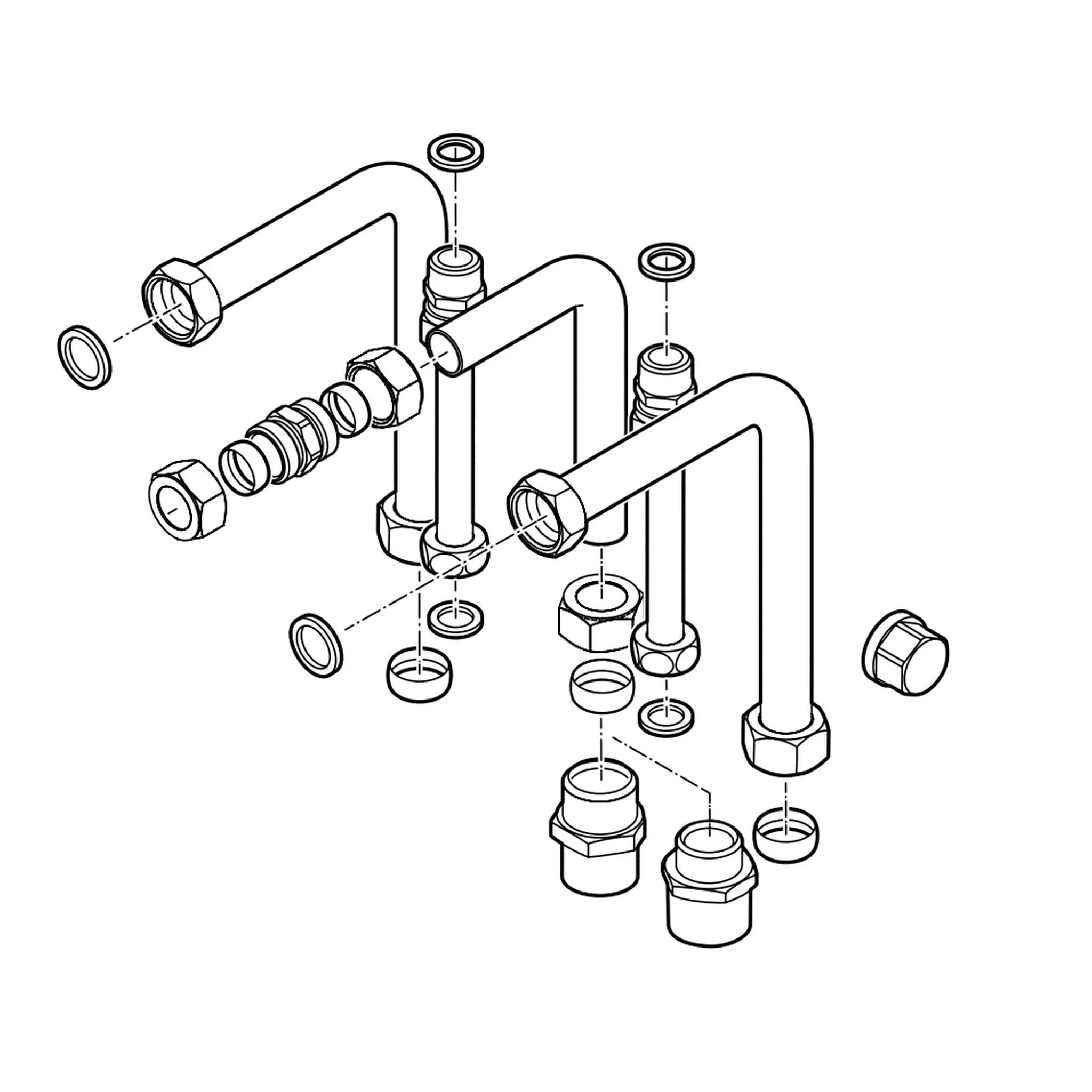 Vaillant VC-Installations-Set, Austausch Alt-Installation AP/UP, 1 Stk.-0