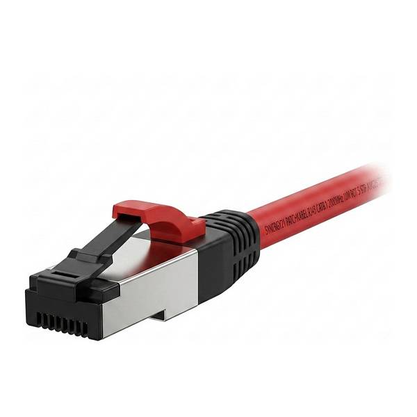 SYNERGY 21 - Patchkabel RJ45 CAT8.1 2000Mhz rot S-STP S/FTP TPE/LSZH SuperFlex AWG26 - Netzwerk - CAT 8