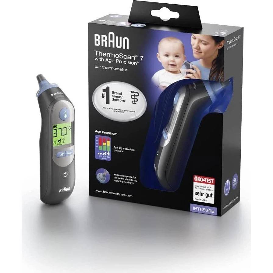 Braun Thermometer ThermoScan 7 IRT6520B Home & Living Körperpflege Gesundheit & Hygiene-0