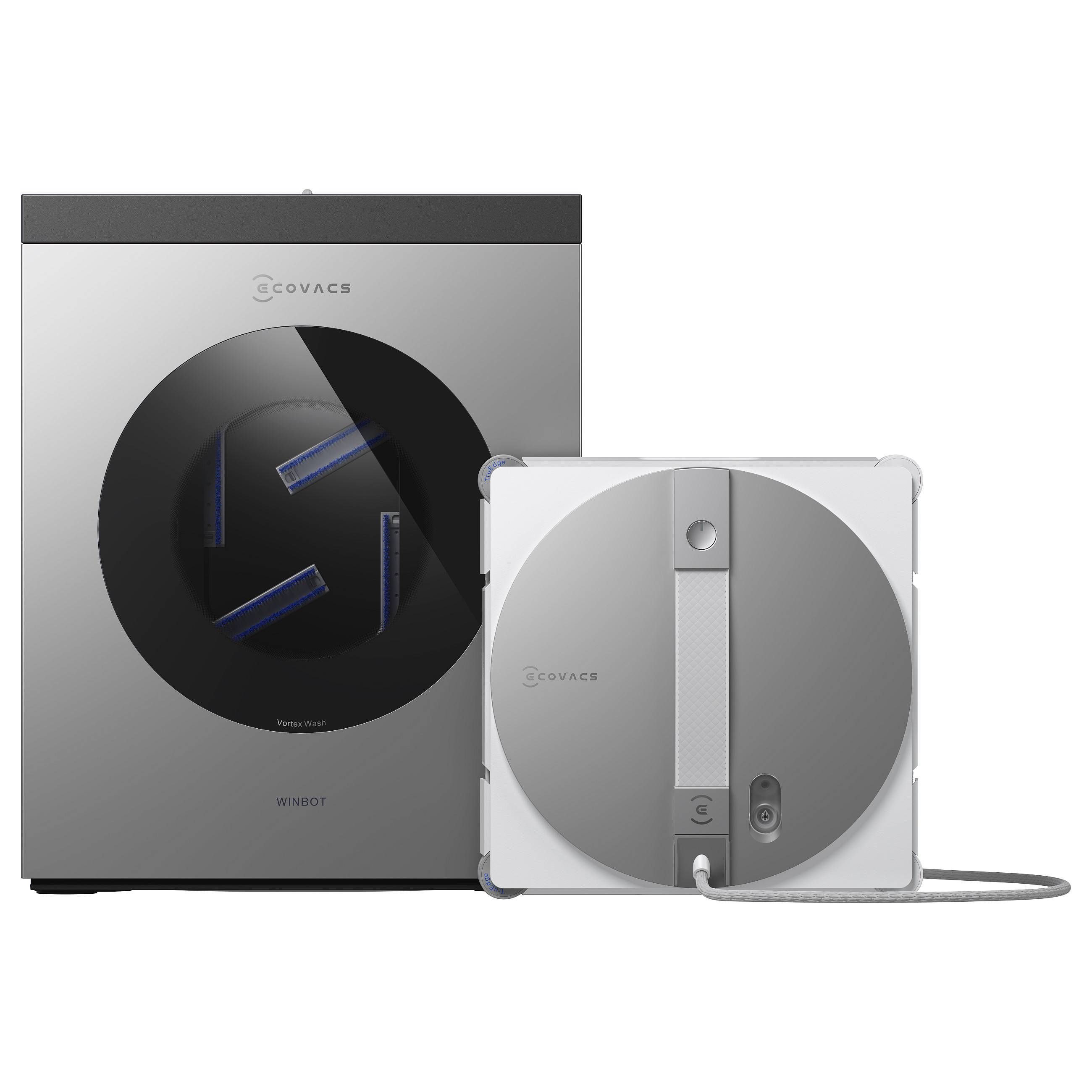 Ecovacs WINBOT W3 OMNI EU, Ansaugung, Universal, Silber, Weiß, 95 W, 68 dB, 8000 Pascal-0