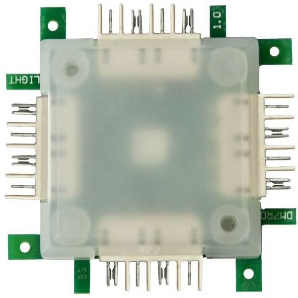 ALLNET - Brick""R""knowledge LED RGB light Brick transparent 10er Pack
