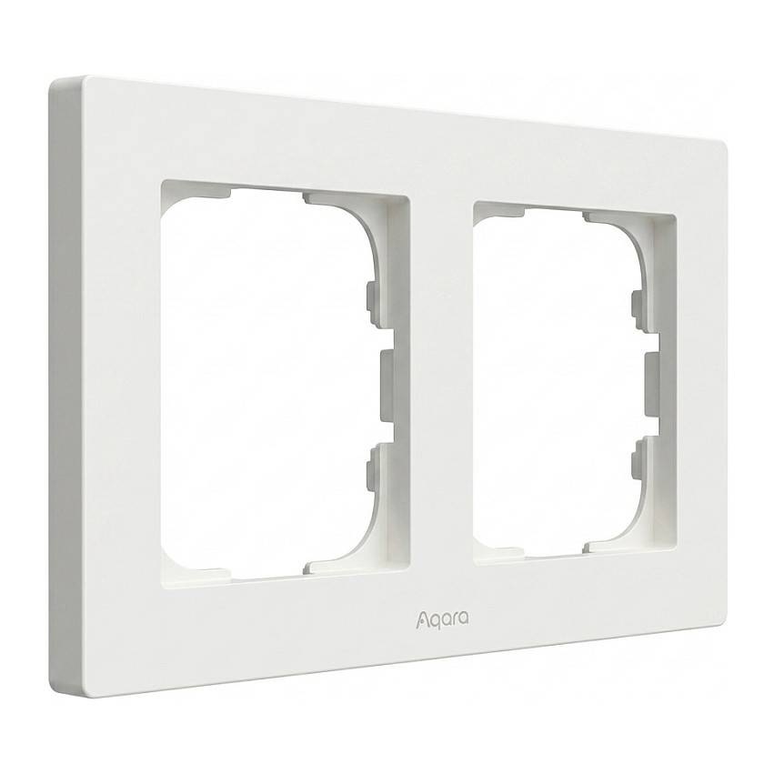 Aqara Switch Frame H2 EU 2-gang weiß-0