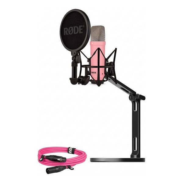 RODE - NT1 Signature+XLR-Kabel+Desktop Studio Arm pink Bundle