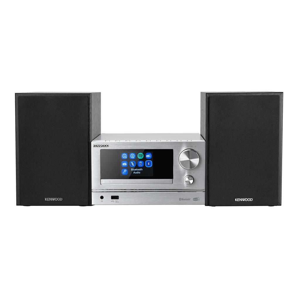 Kenwood Electronics Kenwood M-7000S, Home-Audio-Minisystem, Silber, 1 Disks, 30 W, 2-Wege, 6 Ohm-0