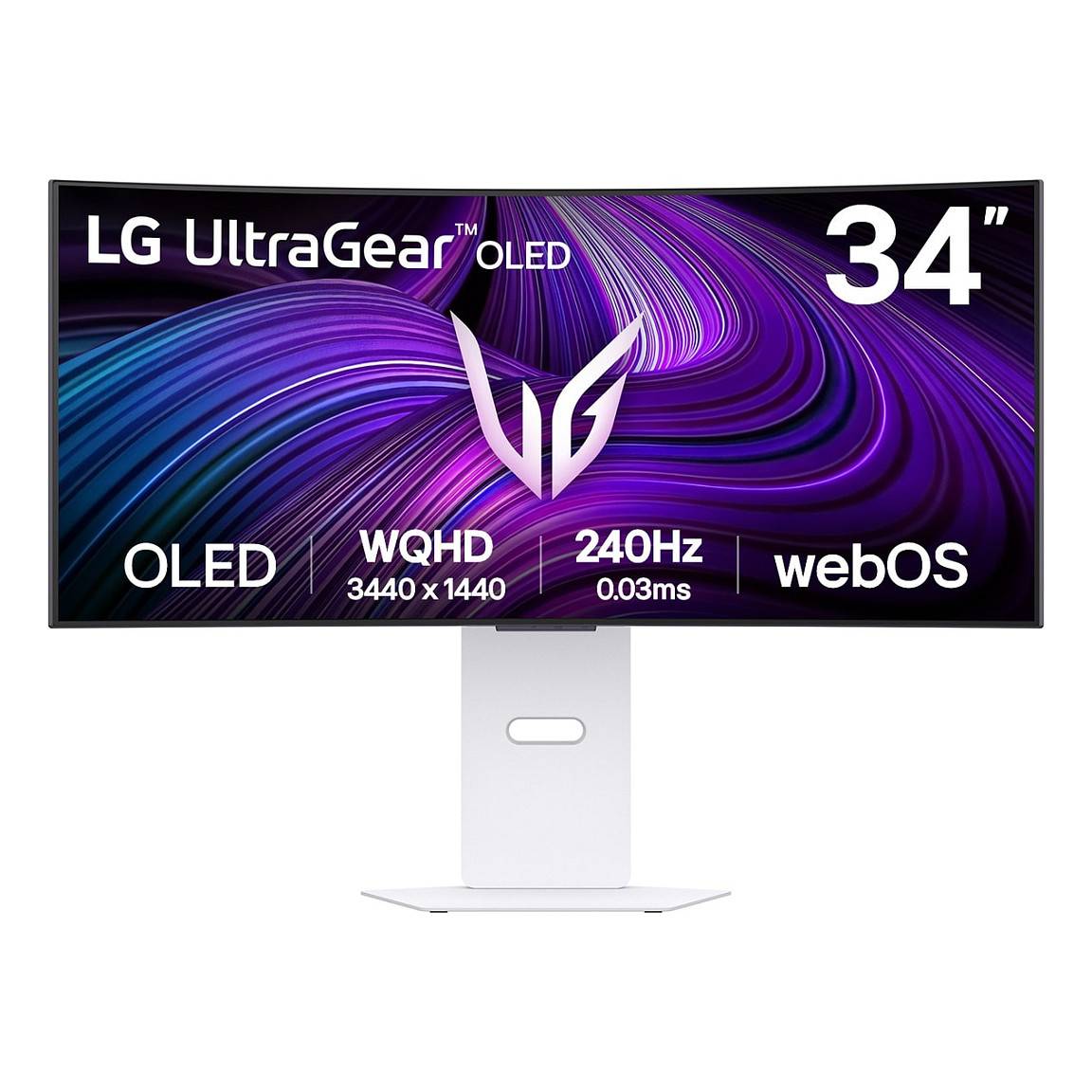 LG UltraGear 34GX90SA-W - OLED-Monitor - Gaming - gebogen - 86.2 cm (34"")-0