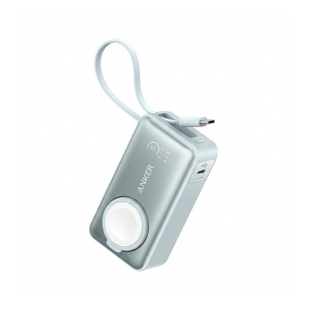 Anker MagGo - Powerbank - 10000 mAh - 35 Watt (24 pin USB-C) - wei Tablets & Smartphones Smartphone-0