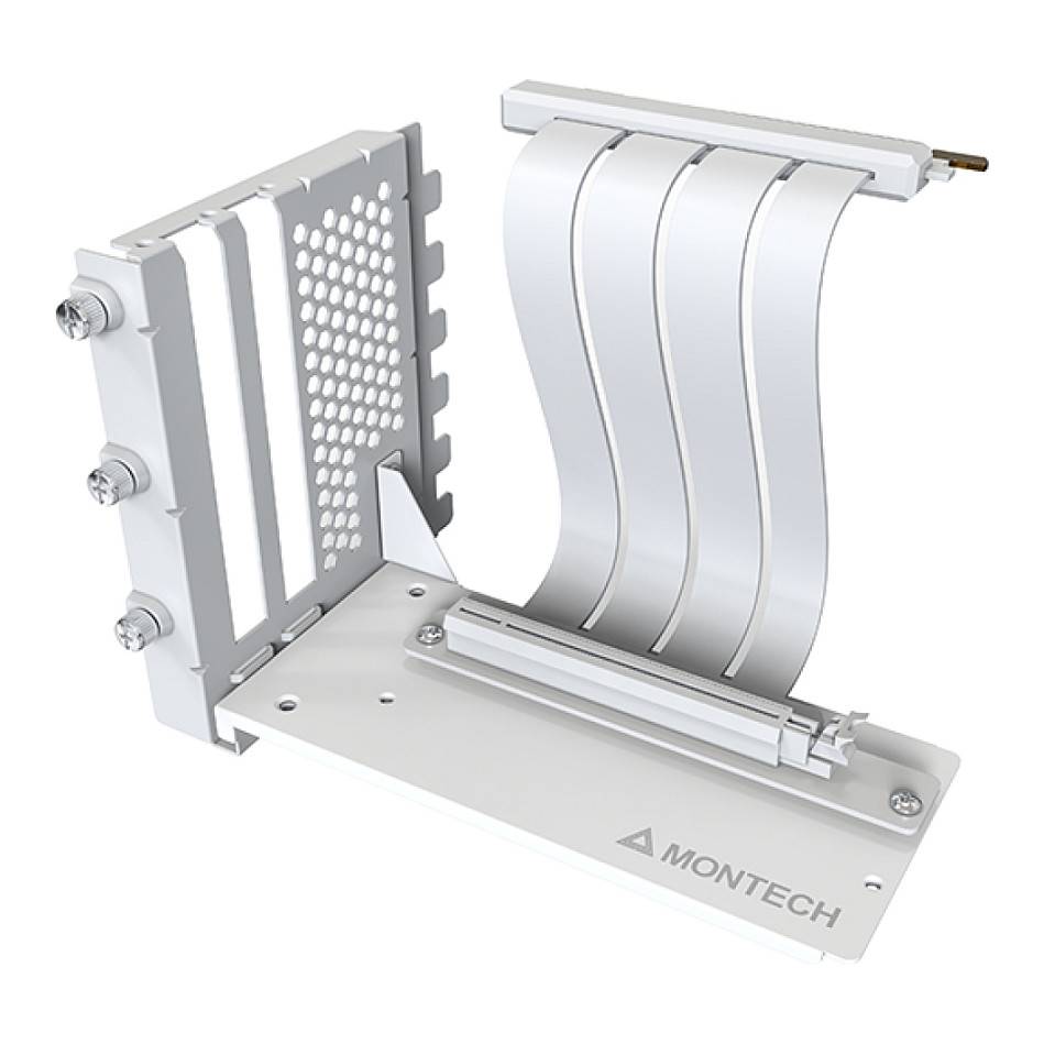 Montech Vertikales GPU Mounting Kit, PCIe 4.0 Riser-Kabel (wei, 20cm) (Vertical GPU Mounting Kit (W))