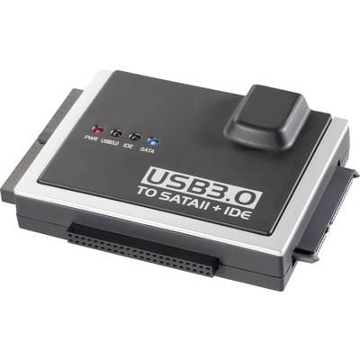  USB 3.2 Gen 1 (USB 3.0) Konverter [1x USB 3.2 Gen 1 Stecker A (USB 3.0) - 1x IDE-Buchse 40pol., IDE-Buchse 44pol., SATA