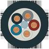 SIEM 6XV1801-2C Control Cable, 5-adrig Energieleitung, Litze, 5 x AWG24