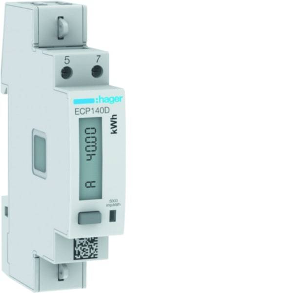 HAG ECP140D Energiezähler 1phasig, direkt 40A, 1M, S0, MID-0