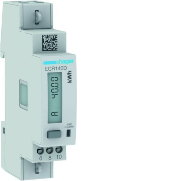 HAG ECR140D Energiezähler 1phasig, direkt 40A, 1M, MODBUS, MID-0