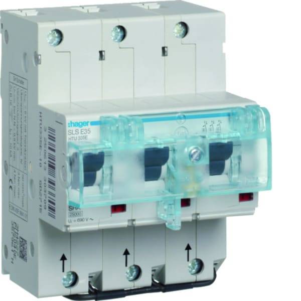 HAG HTU335E SLS-Schalter 3P E- 35A Hutschiene US-0