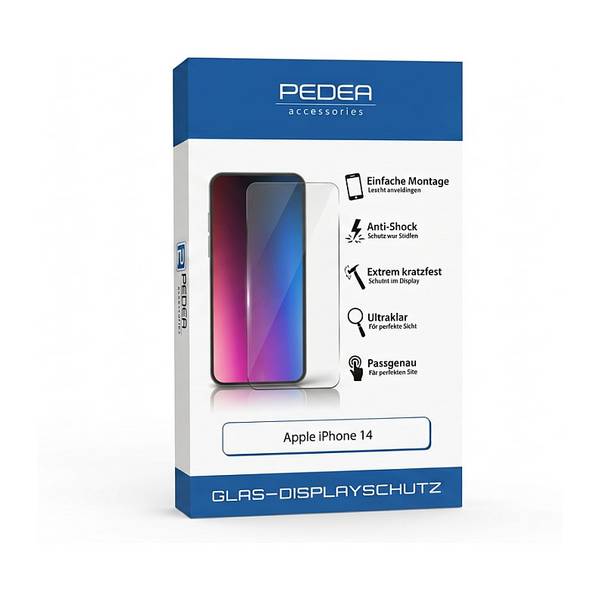 PEDEA - Display-Schutzglas für Apple iPhone 14