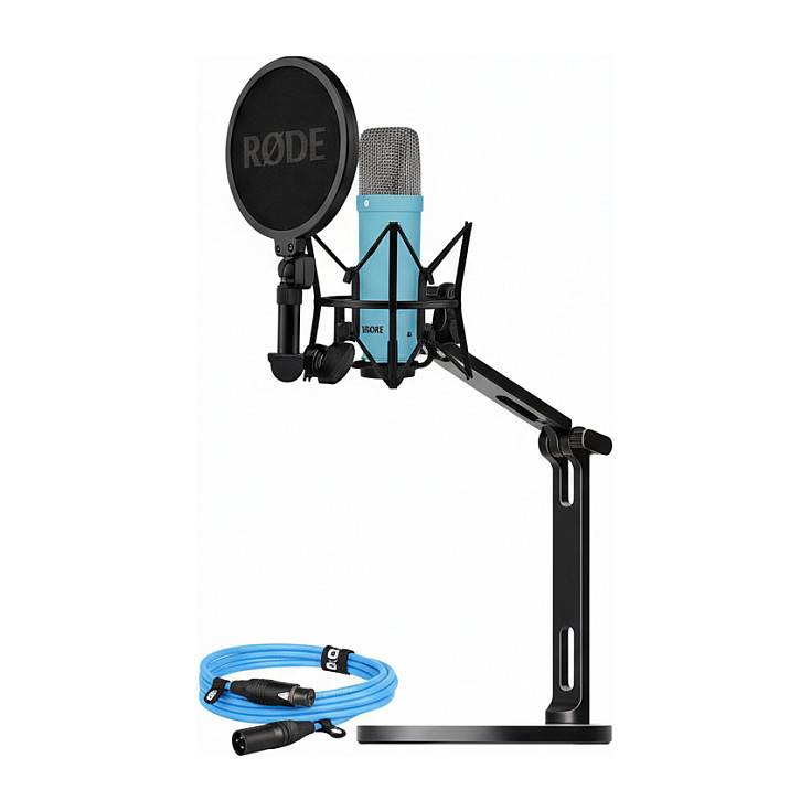 RODE - NT1 Signature+XLR-Kabel+Desktop Studio Arm hellblau Bundle-0