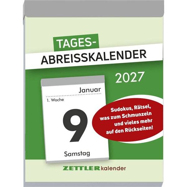 Tagesabreißkalender 305 XL 8,2x10,7cm 2027-0