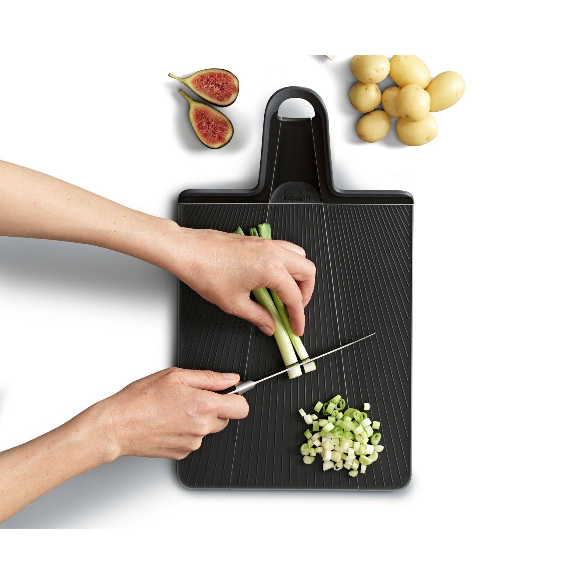 Chop2Pot Plus Faltbares Schneidebrett schwarz-2