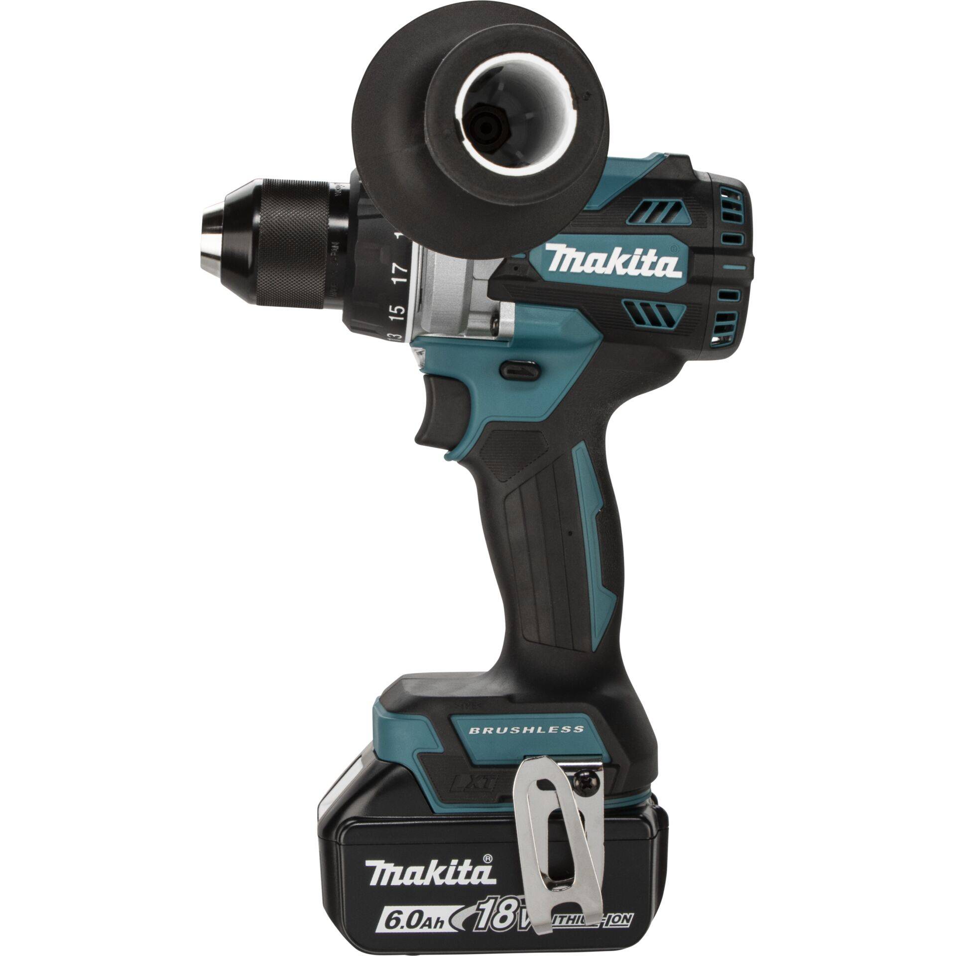 Makita DDF 492 RG3J Akku Bohrschrauber 18 V 141 Nm Brushless + 3x Akku 6,0 Ah + Ladegerät + Makpac-2