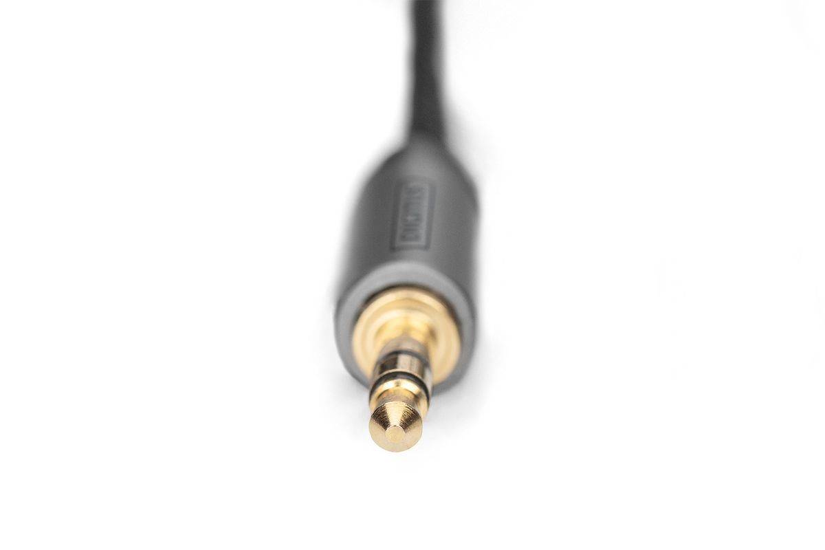 DIGITUS Audio Adapterkabel, 3.5mm Klinke auf Cinch - 1 m - Schwarz-2