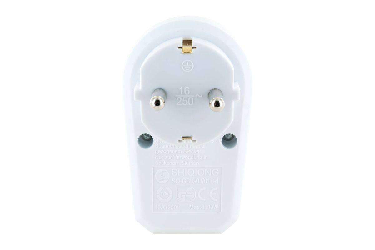 SCHWAIGER - Steckdose 1xSchuko mit Schalter weiß-3