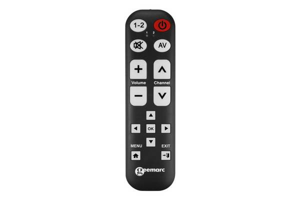 Geemarc TV-15 Universalfernbedienung lernfähig große Schrift