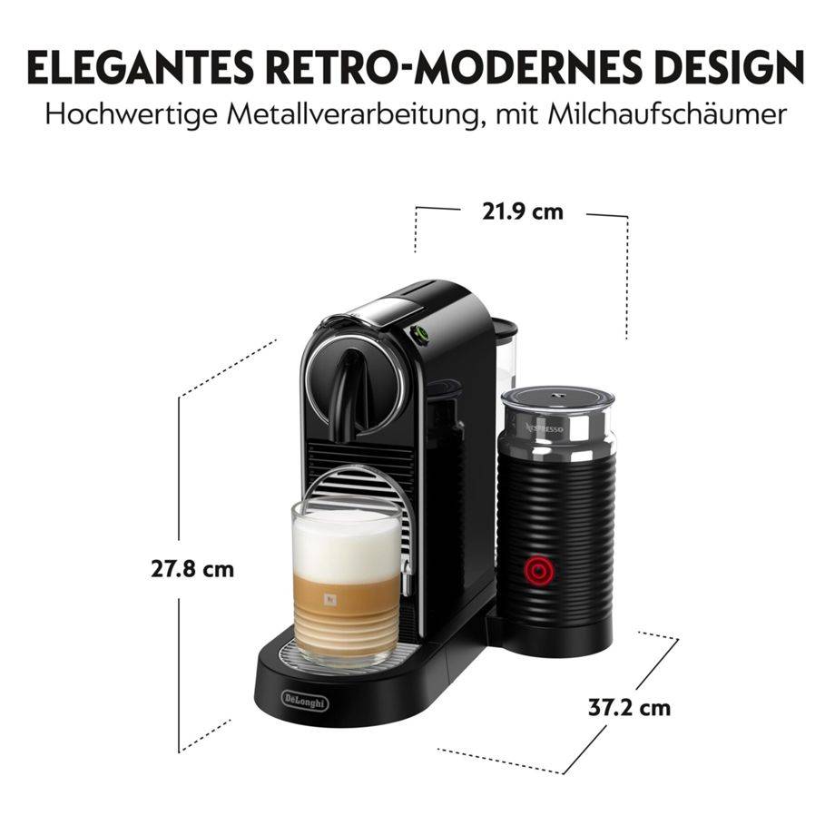 DE LONGHI - De'Longhi Nespresso CitiZ EN 267.BAE - Kaffeemaschine mit Milchaufschäumer-1