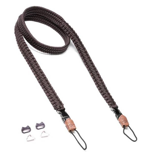 C-ROPE Kameragurt Traveler aus Paracord Dark Coffee retail