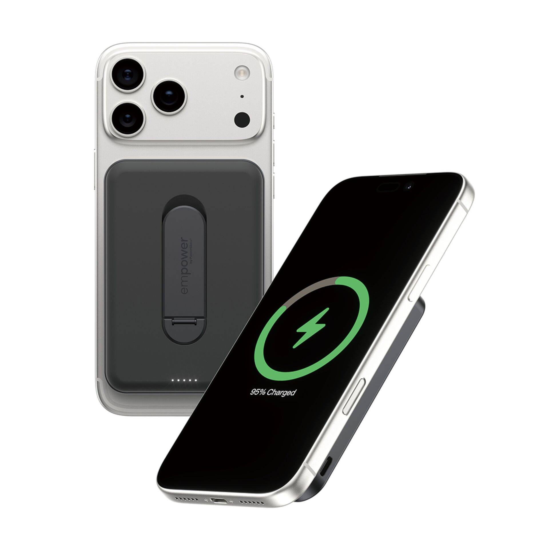 PanzerGlass empower™ by ® empower™ Bank m. Spin Stand | 5000mAh | Weltall Schwarz, Schwarz-1