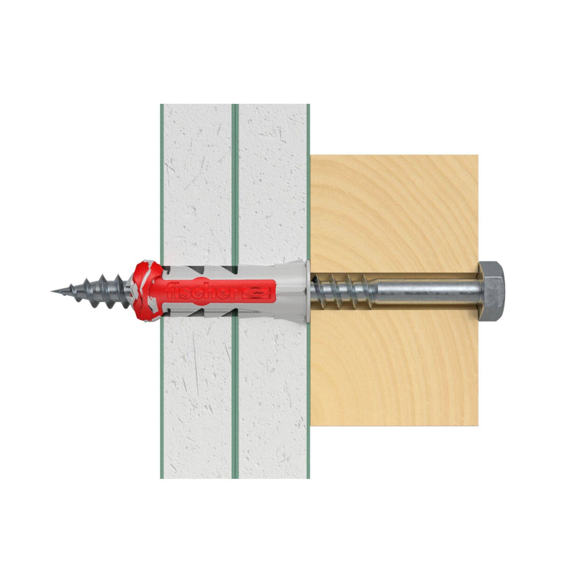 Fischer DUOPOWER 14 x 70, Spreizdübel, Beton, Metall, Grau, 70 mm, 1,4 cm-1