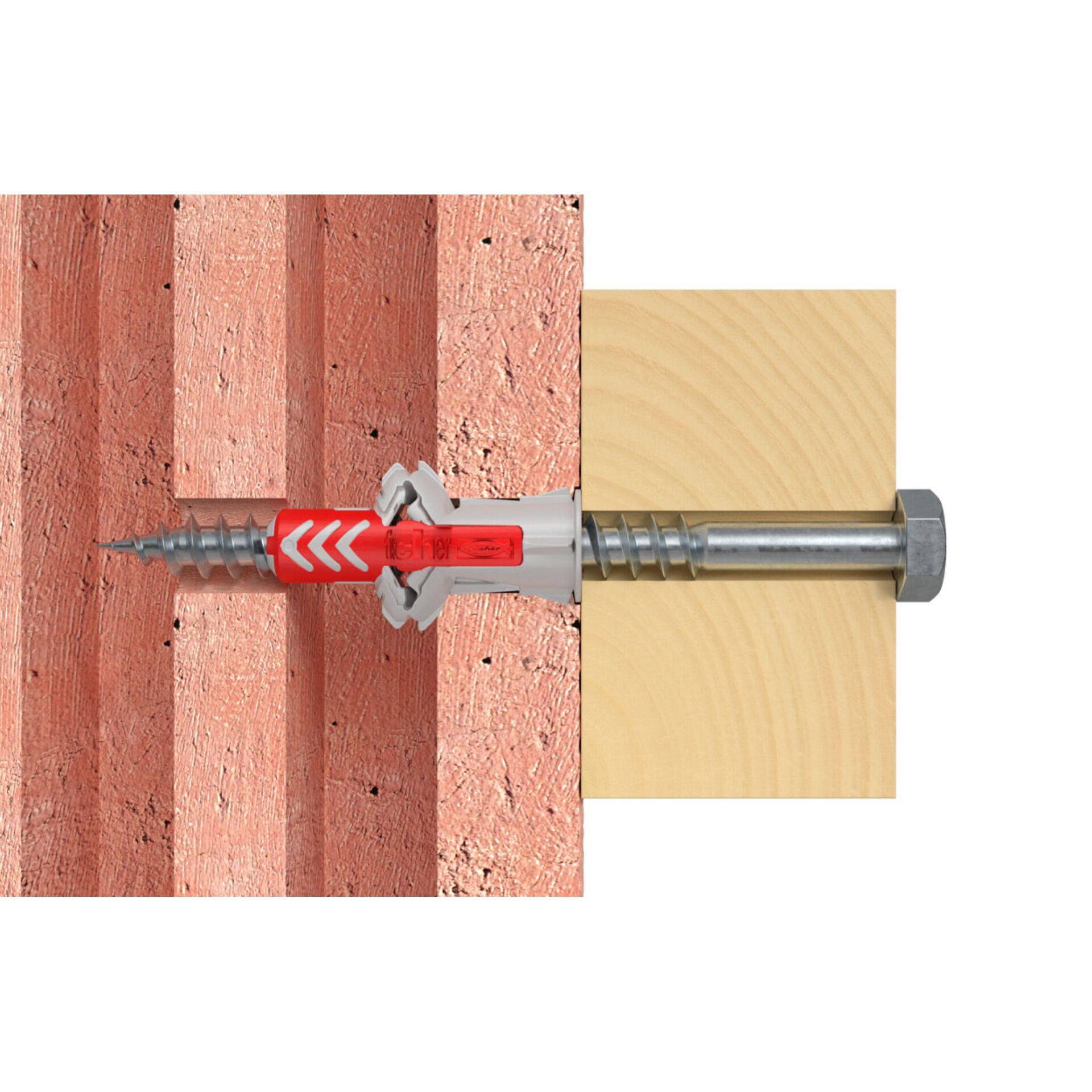 Fischer DUOPOWER 14 x 70, Spreizdübel, Beton, Metall, Grau, 70 mm, 1,4 cm-2