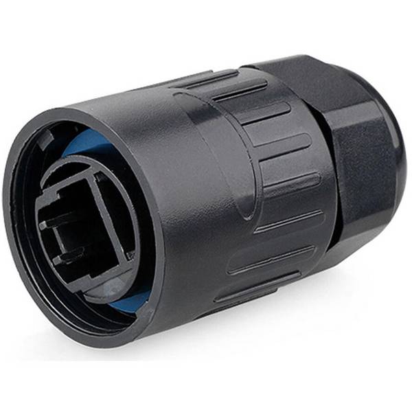 Industrie-Steckverbinder S6 - Unbestückter Stecker, Aussparung für RJ45 Stecker, Bajonett, Good Connections®
