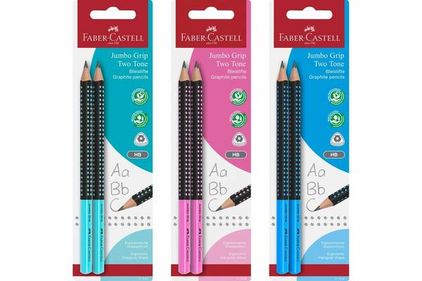 FABER-CASTELL - Bleistift Jumbo Grip Two Tone 2xBS BK