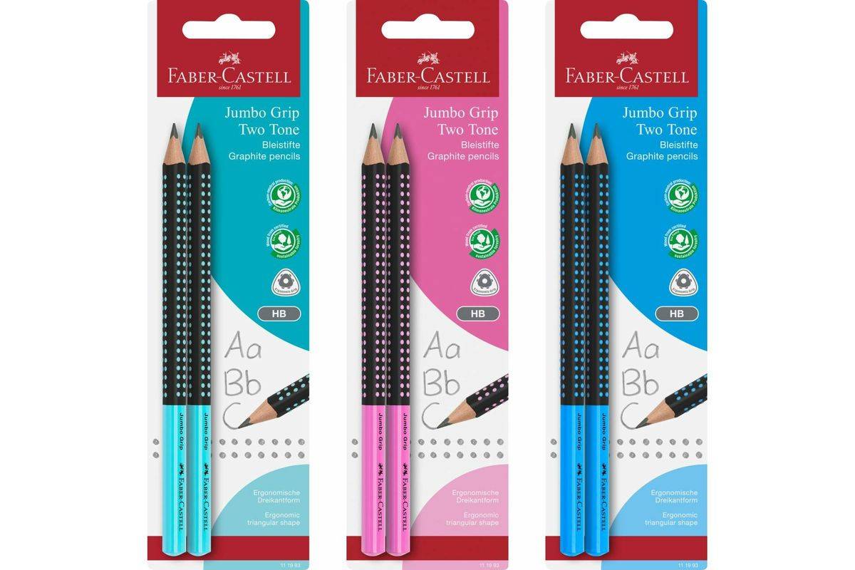 FABER-CASTELL - Bleistift Jumbo Grip Two Tone 2xBS BK-0