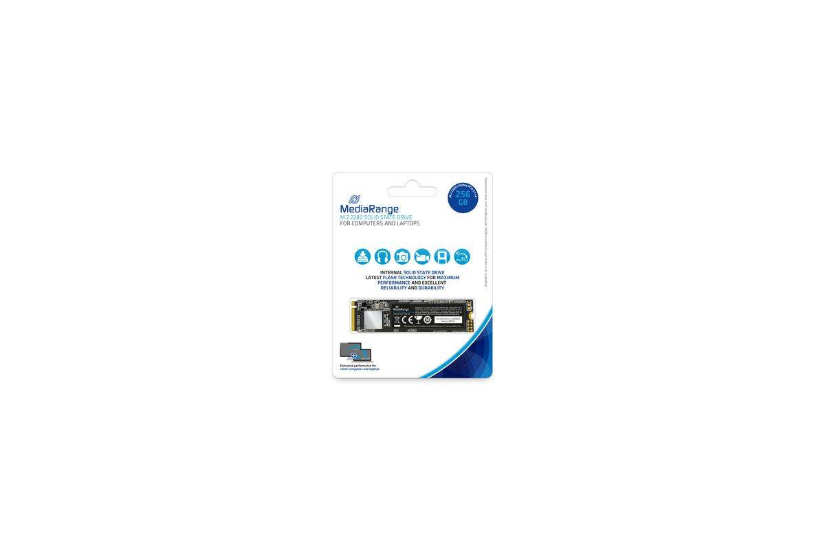 MEDIARANGE SSD - 256 GB - intern - M.2 2280 - PCIe 3.1 x4 (NVMe)-0