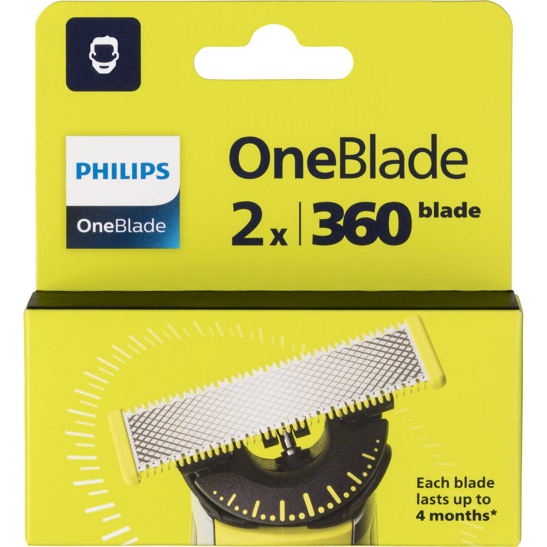 Philips OneBlade 360 QP420 - Ersatzklinge - für Schneider (Packung mit 2)-0