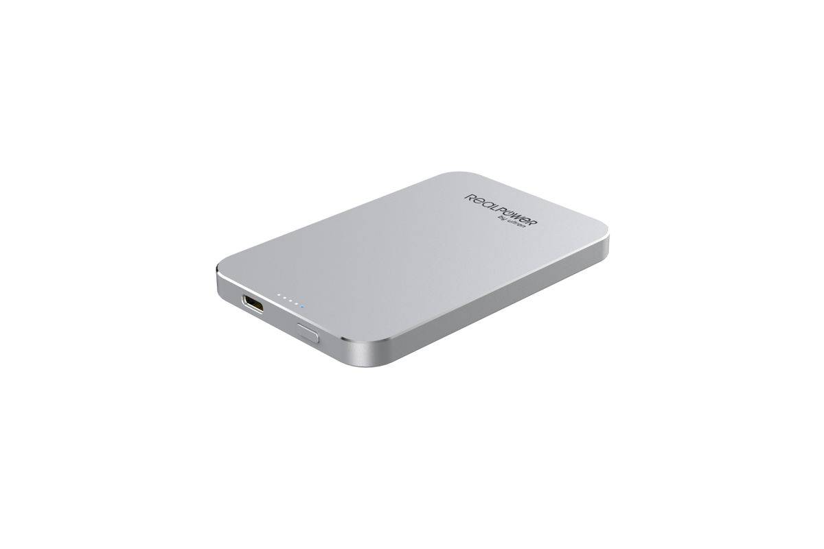 RealPower Powerbank PB-5000 MAG silber 5.000mAh Multimedia-Technik Powerbanks-1