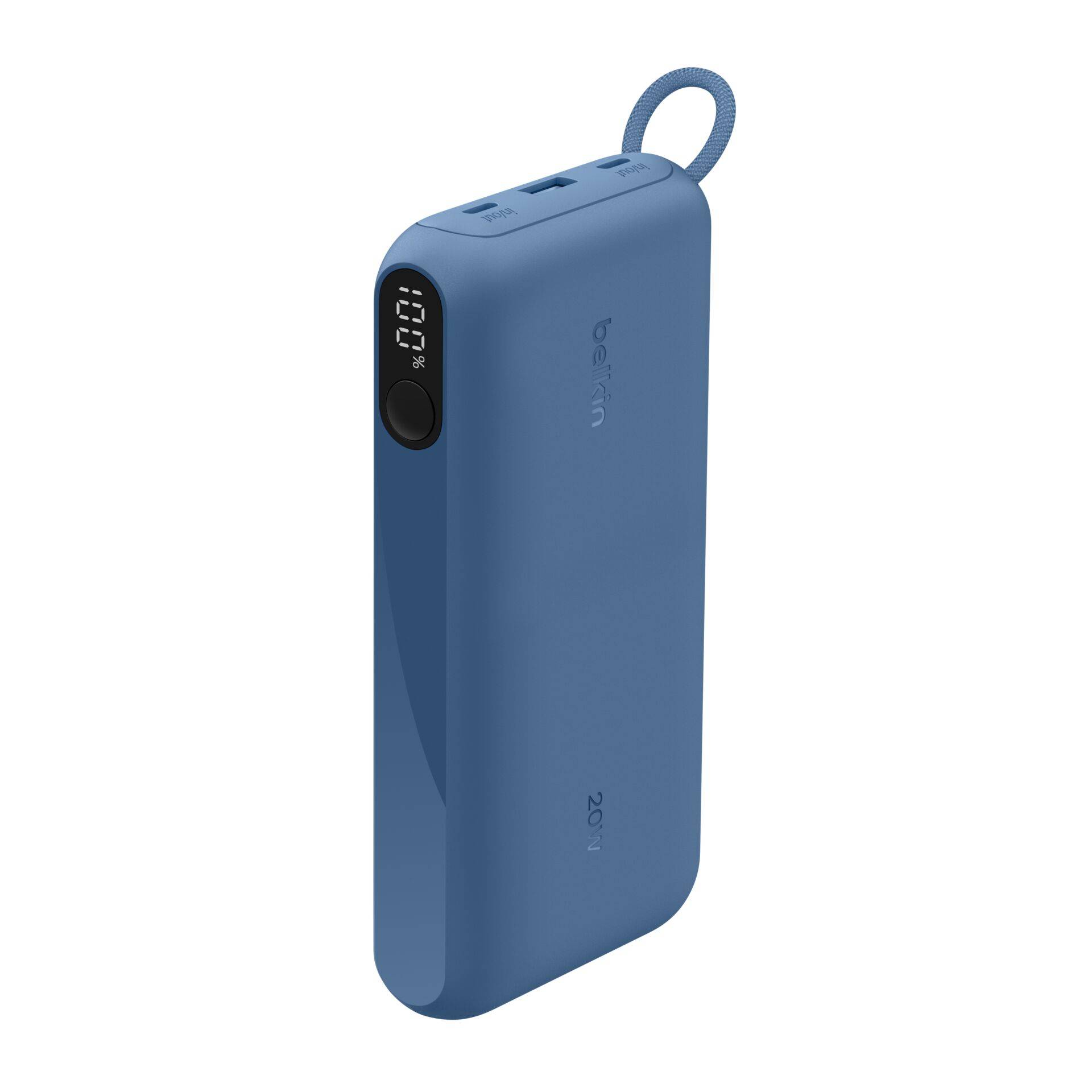 Belkin BoostCharge - Powerbank - mit Display - 20000 mAh - 20 Watt - PD - 3 Ausgabeanschlussstellen (2 x USB-C, USB)-1