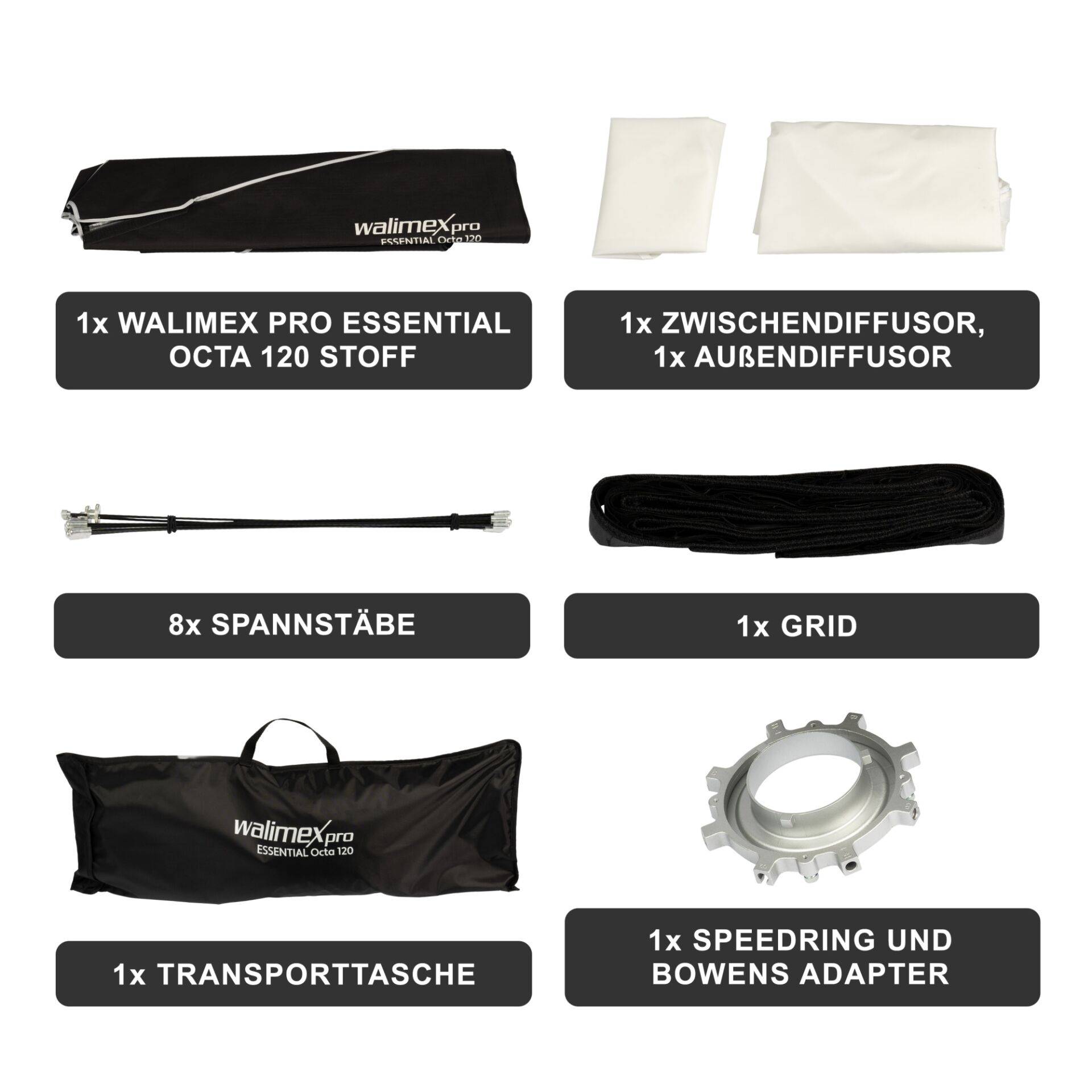 WALIMEX - pro Softbox Essential Octa 120-2