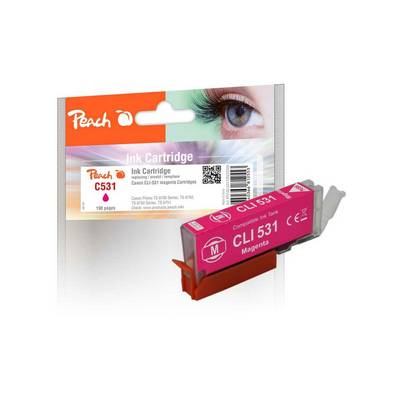Peach Patrone Canon CLI-531 6121B002 magenta kompatibel - Kompatibel - Tintenpatrone-0