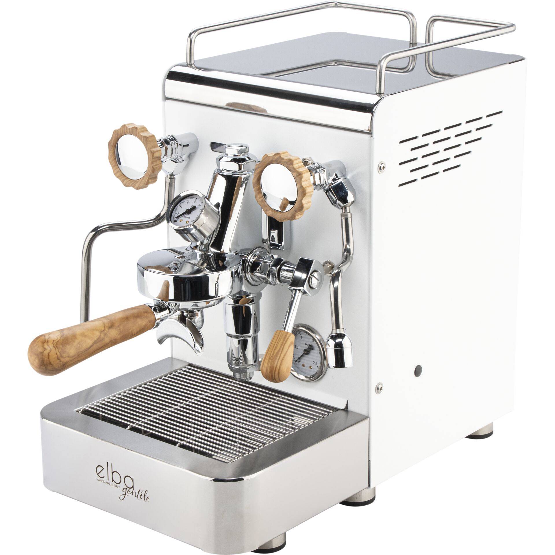 ELBA Gentile weiß RAL9016 Siebträgermaschine-0