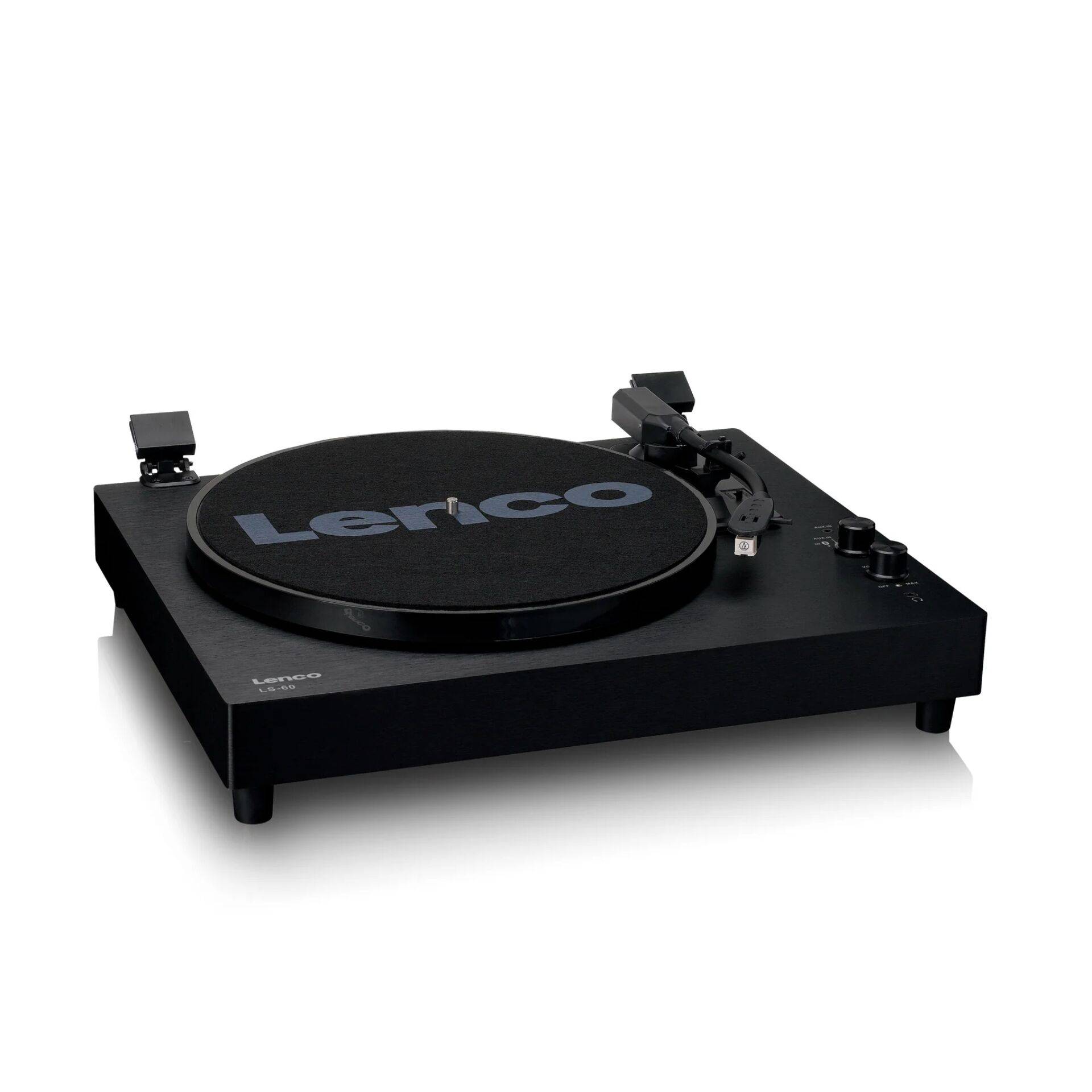 Lenco Bluetooth Turntable with Built-in Speakers Black AT-3600 Preamplifier-1