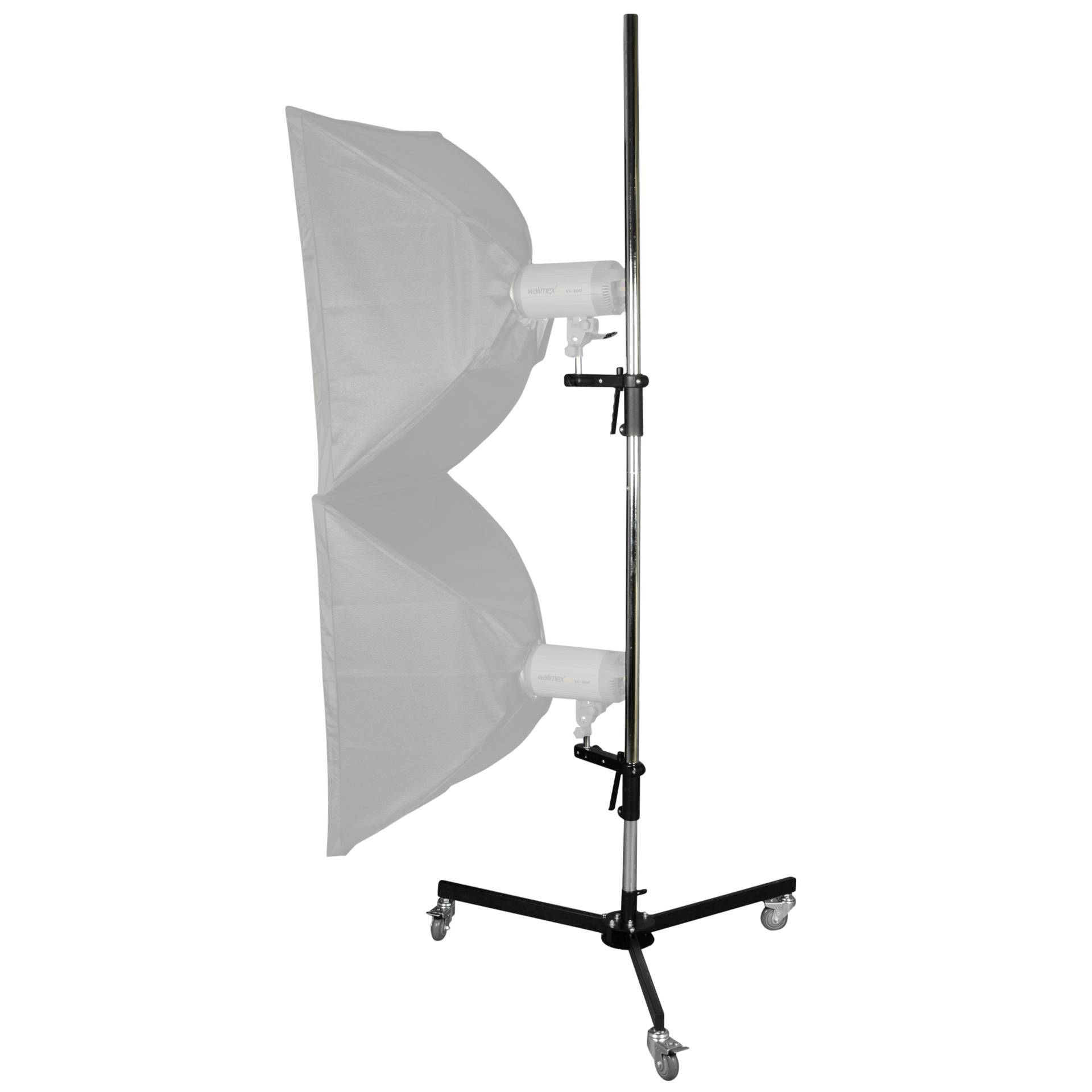 Walimex pro Roll-Stativ,223cm,mit 2 Klemmhaltern-0