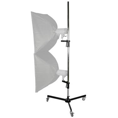 Walimex pro Roll-Stativ,223cm,mit 2 Klemmhaltern