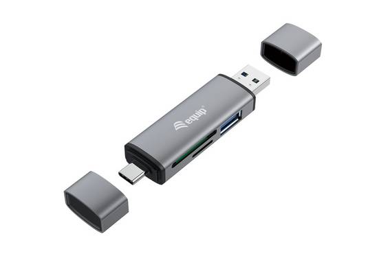 Equip Kartenleser mit Usb 3.0-Hub - Otg - MicroSD TransFlash - MicroSDHC - SD - SDHC - Card-Reader - High Capacity SD (M