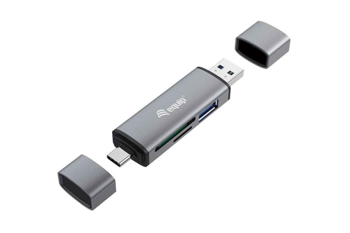 Equip Kartenleser mit Usb 3.0-Hub - Otg - MicroSD TransFlash - MicroSDHC - SD - SDHC - Card-Reader - High Capacity SD (M-0