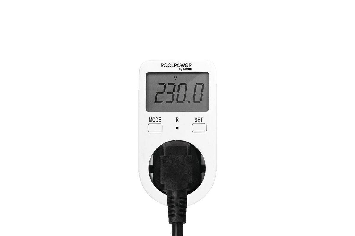 RealPower EM-1 Energiemessgerät, LCD, AC, 16 A, 76 mm, 53 mm, 100 mm-1