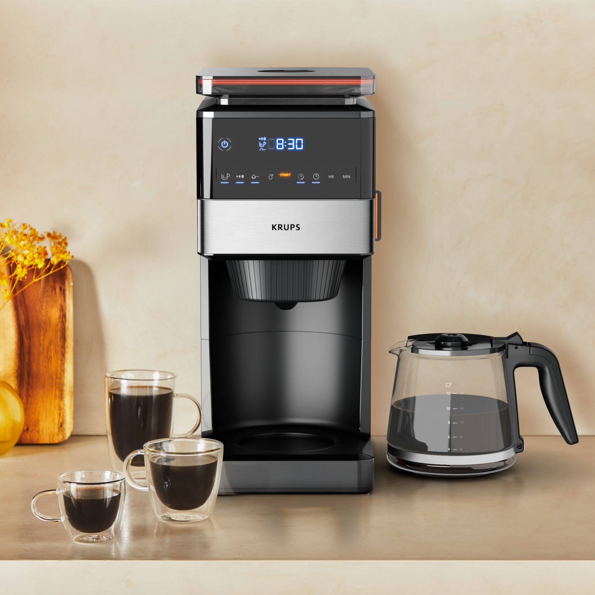 Aroma Partner KM8428, Filterkaffeemaschine, 1,5 l, Kaffeebohnen, Gemahlener Kaff-1