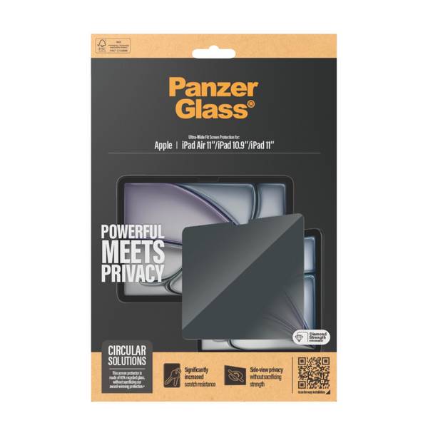 PanzerGlass ® 2-Way Privacy Screen Protector iPad Air 11'' (2024-2025) | 11 (2025) | 10.9'' | Fit